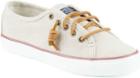 Sperry Seacoast Waxy Canvas Sneaker Natural, Size 11m Women's Shoes