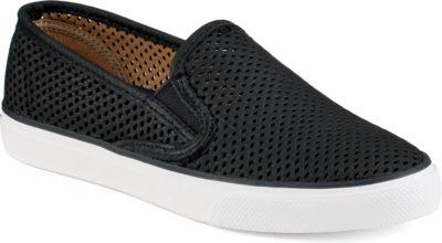Sperry Seaside Perf Sneaker Black, Size 5m Women's Shoes