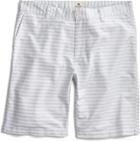 Sperry Printed Stripe Oxford Shorts White/grey, Size 38 Men's