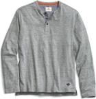 Sperry Long Sleeve Henley T-shirt Heathergrey, Size M Men's