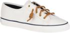 Sperry Seacoast Canvas Sneaker Ivory, Size 5m Women's Shoes