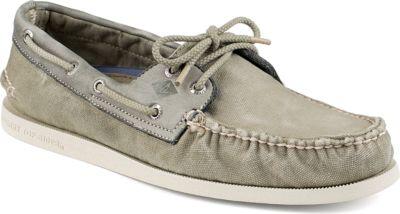 Sperry Authentic Original Wedge Canvas Olive, Size 7m Men's Shoes