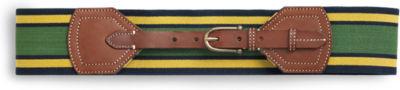 Sperry Stretch Elastic Belt Navy/leaf/cream, Size S Women's