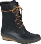 Sperry Saltwater Wedge Reeve Duck Boot Black, Size 5m Women's