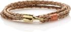 Sperry Leather Cord Bracelet Natural/coral, Size One Size Women's