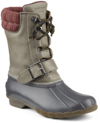 Sperry Saltwater Misty Duck Boot Grey, Size 5m Women's Shoes