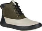 Sperry Cutwater Duck Boot Olive/off-white, Size 7m Men's