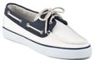 Sperry Bahama Canvas 2-eye Sneaker White/navy, Size 5m Women's Shoes