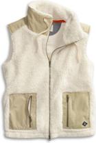 Sperry Fleece Vest Natural/khaki, Size Xs Women's