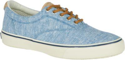 Sperry Striper Linen Sneaker Blue, Size 7m Men's Shoes