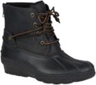 Sperry Saltwater Wedge Tide Duck Boot Black, Size 5m Women's Shoes