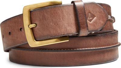 Sperry Leather Belt Brown, Size One Size Men's