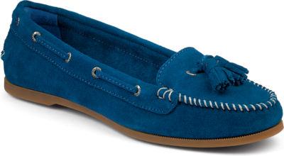 Sperry Sabrina Suede Kiltie Moc Bluesuede, Size 5m Women's Shoes