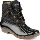 Sperry Saltwater Quilted Duck Boot Black, Size 5m Women's Shoes