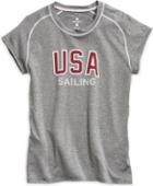 Sperry Us Sailing Team Graphic T-shirt Grey, Size S Women's