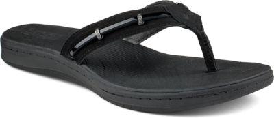 Sperry Seabrook Wave Sandal Black/patent, Size 5m Women's Shoes
