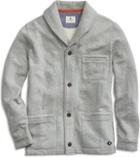 Sperry Knit Fleece Shawl Cardigan Grey, Size S Men's