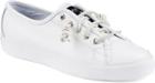 Sperry Seacoast Leather Sneaker White, Size 5m Women's Shoes