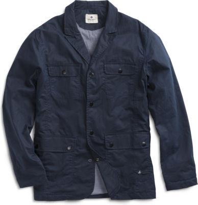 Sperry Woven Nylon Blazer Navy, Size S Men's