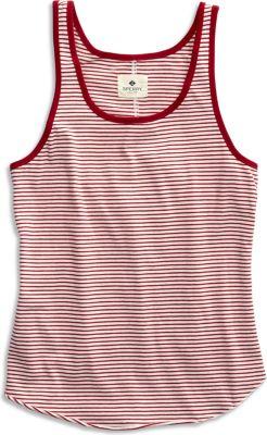 Sperry Stripe Scoop Neck Tank Red/white, Size Xs