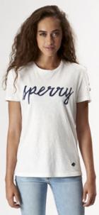 Sperry Sperry Script Graphic T-shirt White, Size Xs Women's