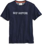 Sperry Ship Happens Graphic T-shirt Navy/white, Size S Men's