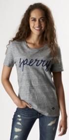 Sperry Sperry Script Graphic T-shirt Heathergray, Size Xs Women's