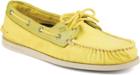 Sperry Authentic Original Wedge Canvas Yellow, Size 8m Men's Shoes