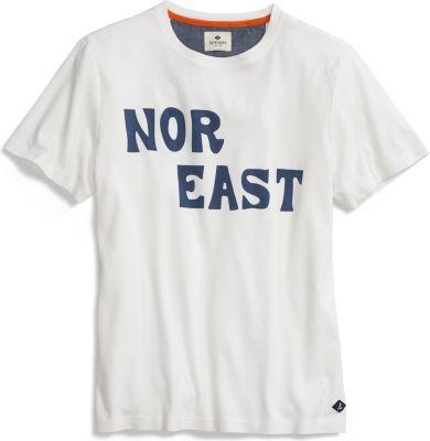 Sperry Nor East Graphic T-shirt White/navy, Size S Men's