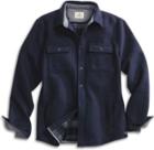Sperry Bonded Flannel Cpo Jacket Navy, Size S