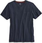 Sperry V-neck Pocket T-shirt Navy, Size S Men's