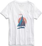 Sperry Sail T-shirt White/darkblue, Size Xs Women's