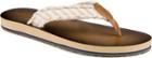 Sperry Topsail Print Flip-flops Sand, Size 6.5m Women's Shoes