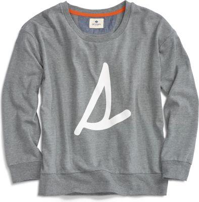 Sperry Burgee Crew Neck Sweatshirt Heathergrey, Size Xs Women's