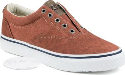 Sperry Striper Cvo Laceless White Cap Sneaker Coral, Size 7m Men's Shoes