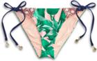 Sperry Tropical Palm Print Side-tie Swim Bottom Multi, Size Xs Women's