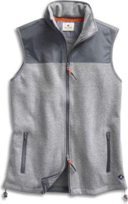 Sperry Mixed Material Vest Heathergrey, Size S Men's