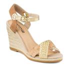 Sperry Saylor Cork Wedge Sandal Gold/natural, Size 12m Women's
