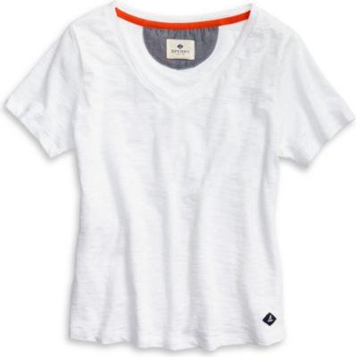 Sperry V-neck T-shirt White, Size Xs Women's