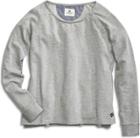 Sperry Knit Cropped Boatneck Sweater Grey, Size Xl Women's