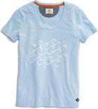Sperry Waves Graphic T-shirt Dreamblue/white, Size Xs Women's