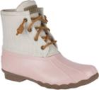Sperry Saltwater Canvas Duck Boot Rose, Size 5m Women's Shoes