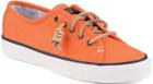 Sperry Seacoast Canvas Sneaker Orange, Size 5m Women's Shoes