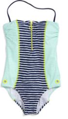 Sperry Stripe One Piece Swimsuit Navy/whitestripe, Size Xs Women's