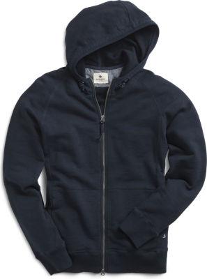 Sperry French Terry Zip-up Hoodie Navy, Size S Men's