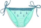Sperry Anchors String Bikini Bottom Blue, Size Xs Women's