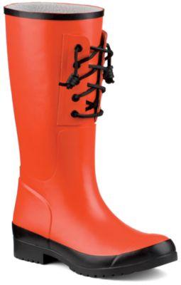 Sperry Walker Spray Rain Boot Orange/black, Size 6m Women's