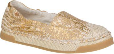 Sperry Laurel Reef Python Espadrille Goldpython, Size 5m Women's Shoes