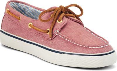 Sperry Bahama Canvas 2-eye Sneaker Redsaltwashedcanvas, Size 5m Women's Shoes