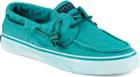 Sperry Bahama Washed Canvas Sneaker Teal, Size 5m Women's Shoes